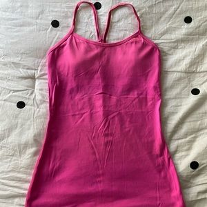 Lululemon Power Y Tank Hot Pink Size 4